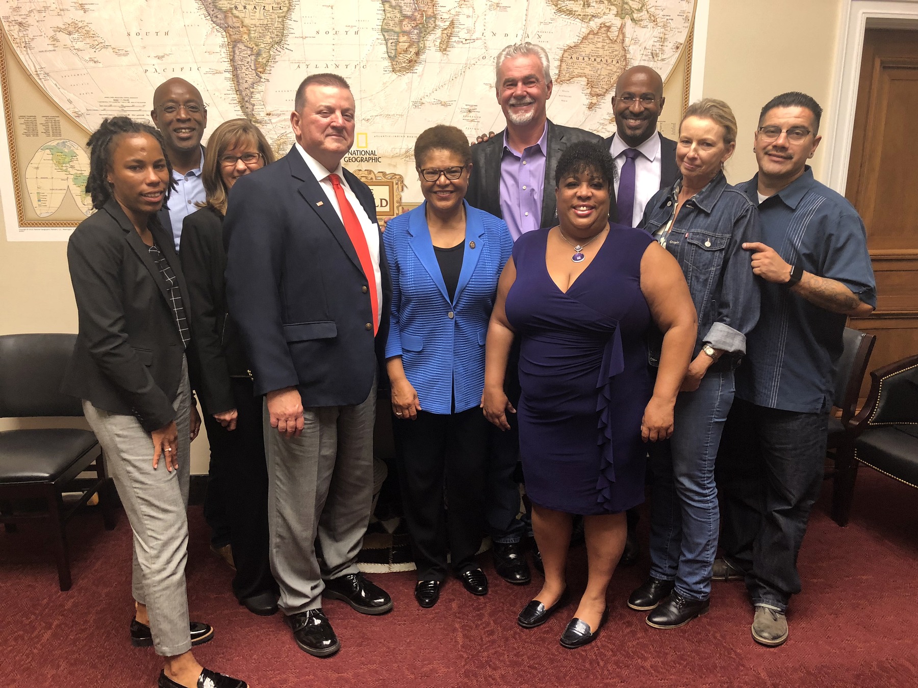 Noreen McClendon meeting with congressional leaders on criminal justice reform